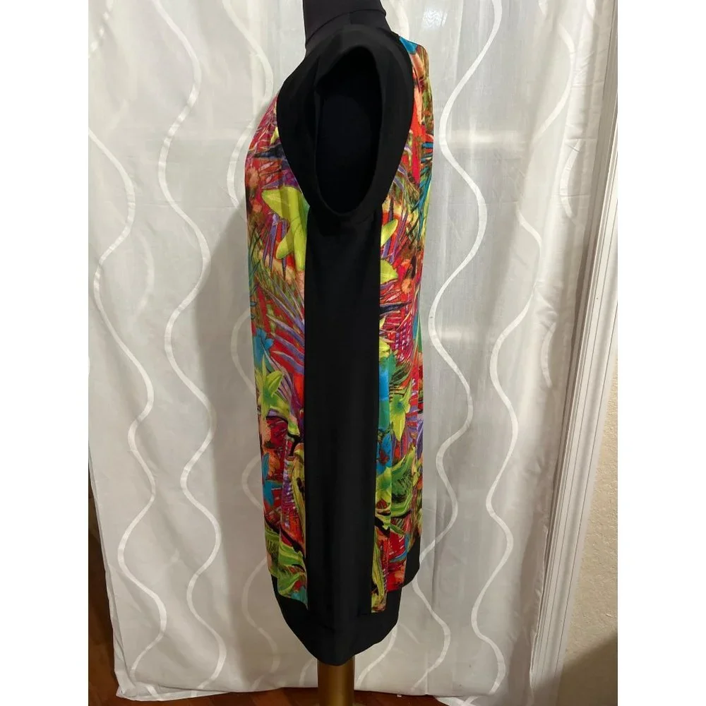 Ronni Nicole Cap Sleeve Floral Print Dress, Size Large - Picture 2 of 8